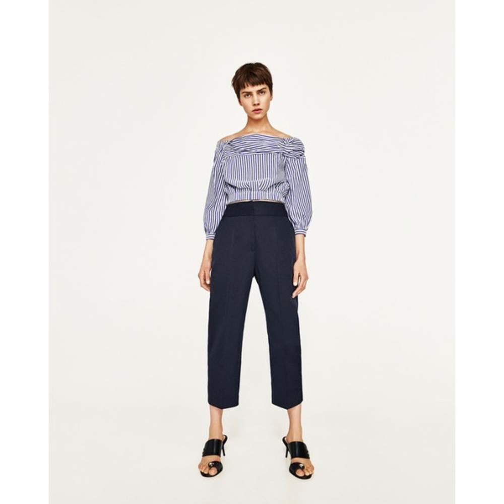 Zara Navy Blue Trousers